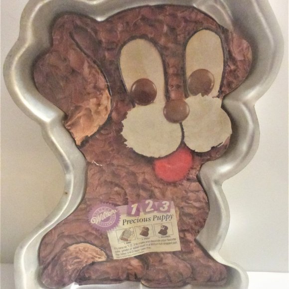 BNA 1991 Wilton PRECIOUS PUPPY Dog Cake Pan Dog Baking - Picture 1 of 6